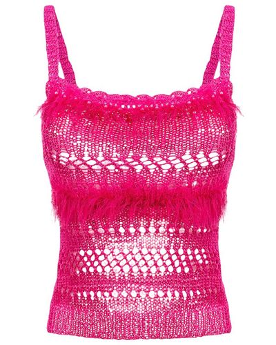 Andreeva Handmade Knit Top - Pink