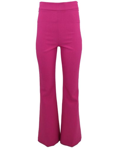 Theo the Label Daphne High-Waist Bootcut Pant - Pink