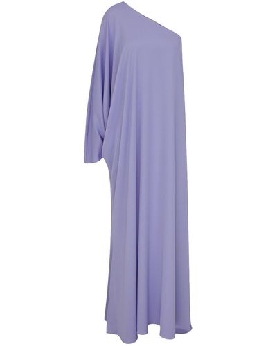 NAZLI CEREN Venus One-Shoulder Maxi Dress - Purple