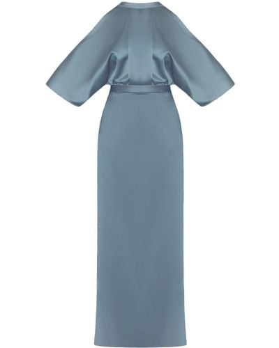 UNDRESS Deva Cold Shoulder Maxi Dress - Blue