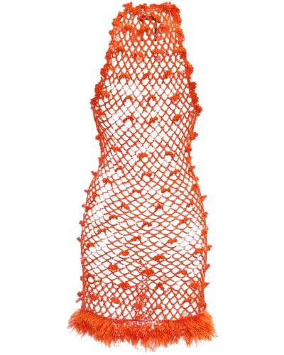 Andreeva Malva Handmade Crochet Dress - Red