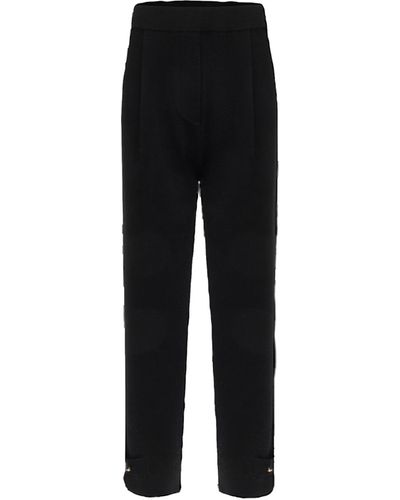 CRUSH Collection Pleated Tapered Pants - Black