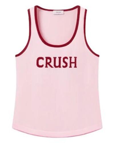 CRUSH Collection Sporty Logo Tank Top - Pink