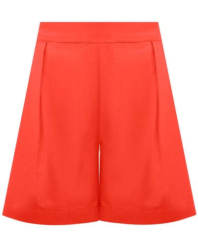 Andrea Iyamah Eti Coral Shorts - Red
