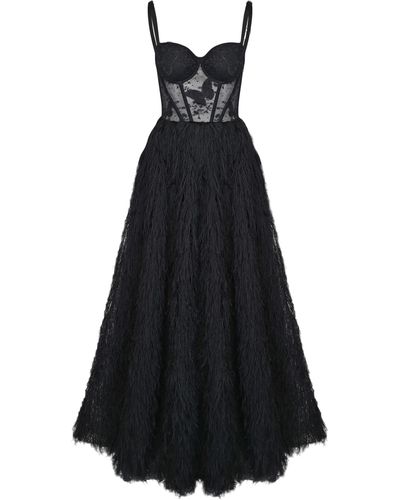 Lily Was Here Corset Dress With Straps - Black