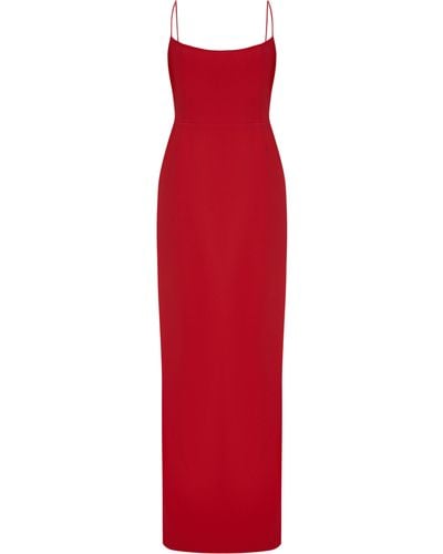 BALYKINA Maxi Dress With Straps - Red