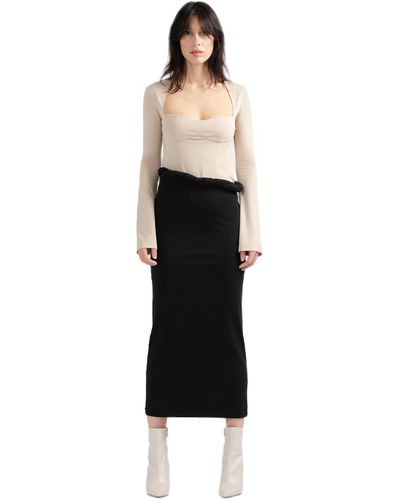 Divalo Draas Jersey Skirt - White