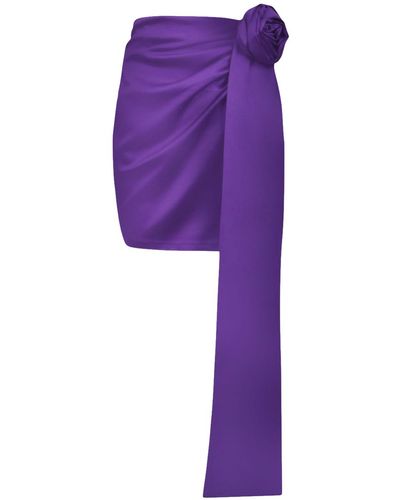 Lora Istanbul Maia Flower Skirt - Purple