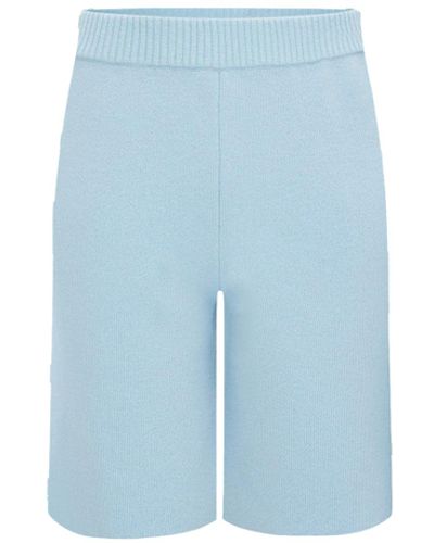 CRUSH Collection Cashmere Shorts - Blue