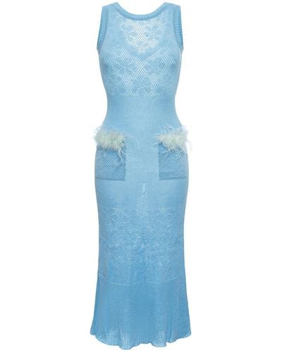 Andreeva Rose Knit Dress - Blue