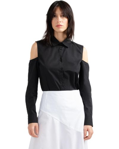 Divalo Pintak Shirt With Cut-Out - Black