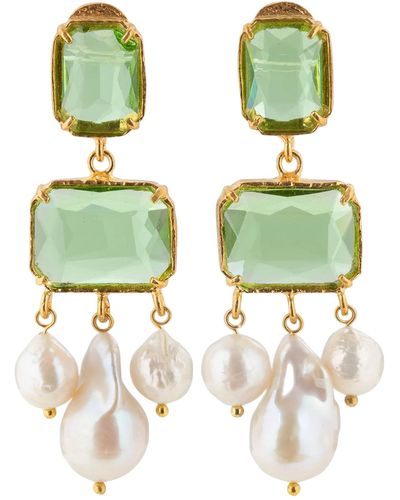 Christie Nicolaides Emma Earrings - Green