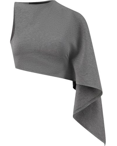 SIRAPOP One-Sided Wing Top - Gray