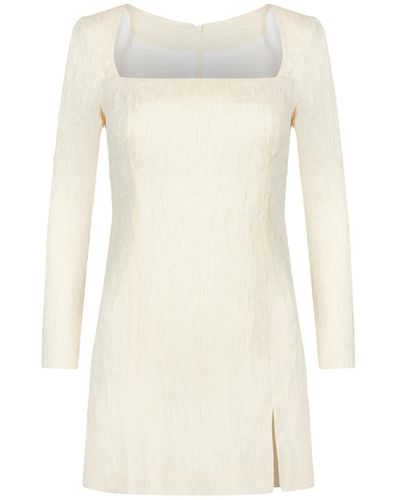 HERVANR Esma Silk Organza Mini Dress - White