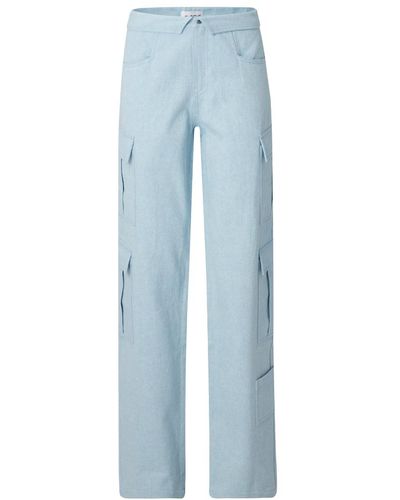 CLOEYS Folded Waist Jeans - Blue