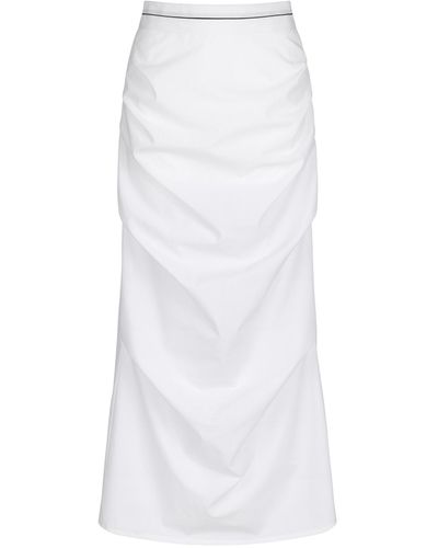 Wiktoria Frankowska Oceanic Odyssey Maxi Skirt - White