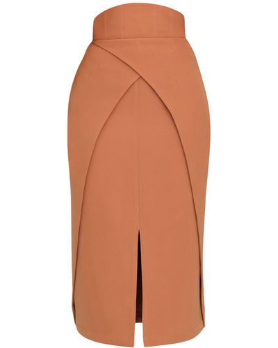 Andrea Iyamah Sita Corset Skirt - Orange