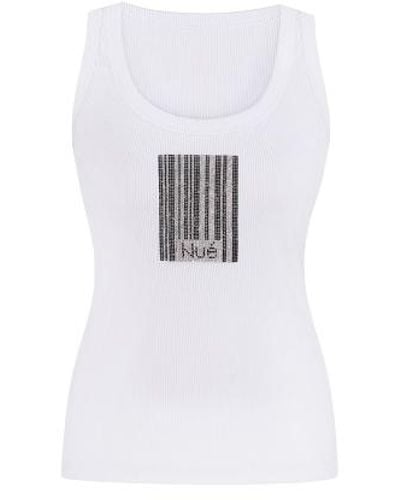 Nue Barcode Tank Top - White