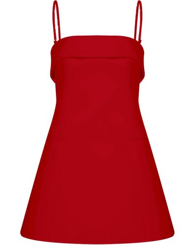 NAZLI CEREN Gaia Mini Dress - Red
