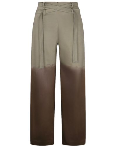 ASCENDIA Degrade Double Belt Pants - Multicolor