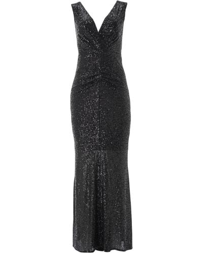 Lita Couture All Eyes On You Sequin Gown - Black