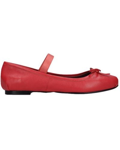 Lola Cruz Shoes Freya Ballet Flat - Red
