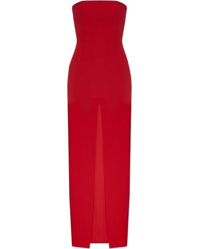 BALYKINA Maxi Dress With A Cut - Red