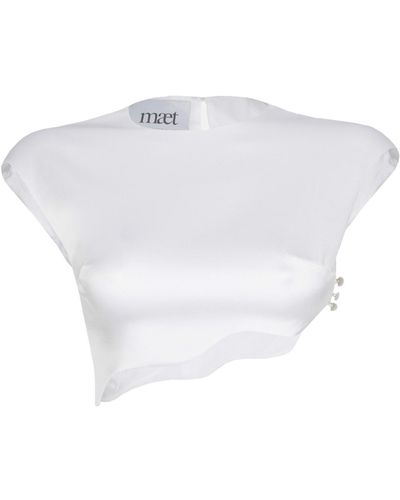 Maet Rhea Silk Top - White