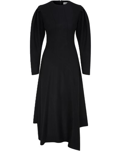 NAZLI CEREN Bitte Midi Dress - Black