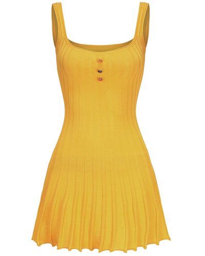 Nana Jacqueline Janelle Knit Dress () - Yellow