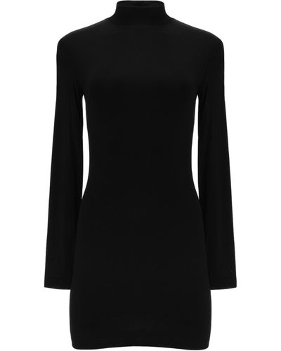 Lita Couture Open-Back Mini Dress - Black