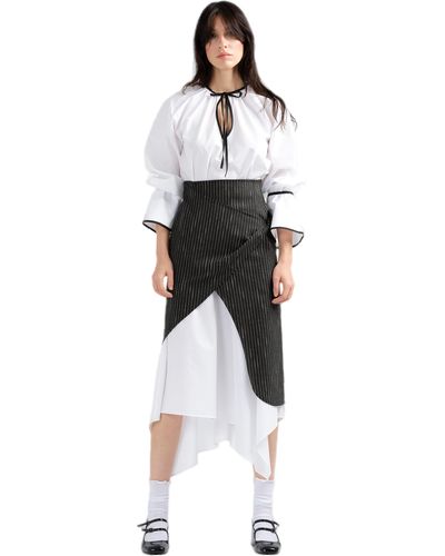 Divalo Nami Asymmetrical Skirt - White