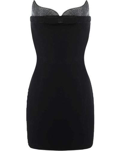 Nana Jacqueline Keira Velvet Mini Dress - Black