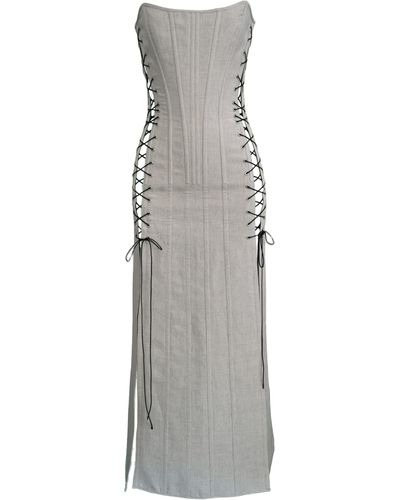 Alice Pons Milano Victorian Dress - Gray