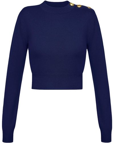 KEBURIA Wool-Cashmere Sweater - Blue