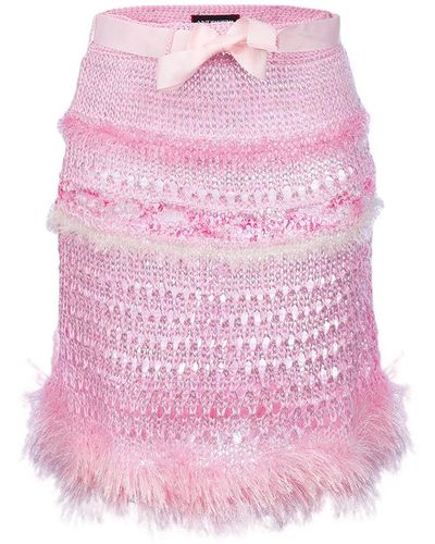 Andreeva Baby Handmade Knit Skirt - Pink