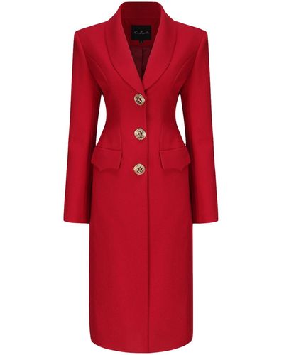 Nana Jacqueline Evie Long Suit Jacket () - Red