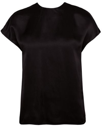 HERTH Cora: Gots Organic Silk Top - Black
