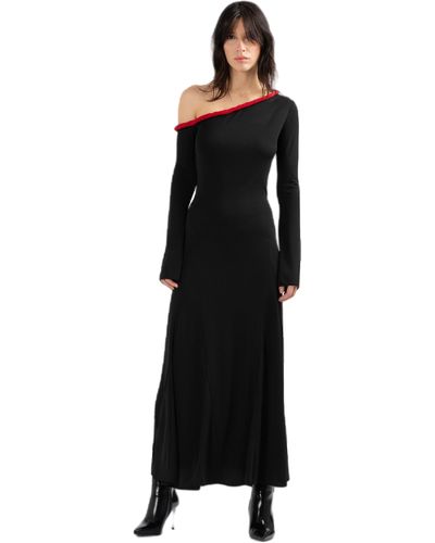 Divalo Girteln One Shoulder Dress - Black