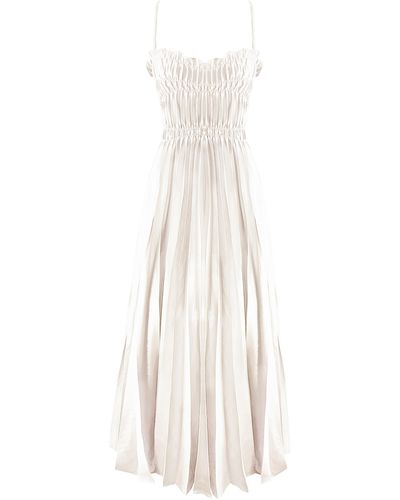 Georgia Hardinge Metal Dress - White