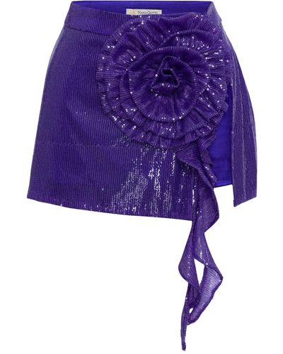 Nana Gotti Hosta Sequin Skort - Purple
