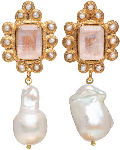 Christie Nicolaides Amalita Earrings Pale - Metallic