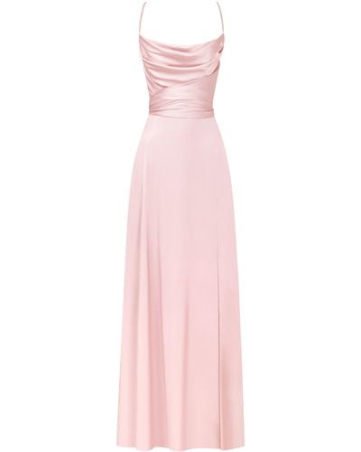 Millà Boudoir Misty Rose Silk Slip Dress - Pink