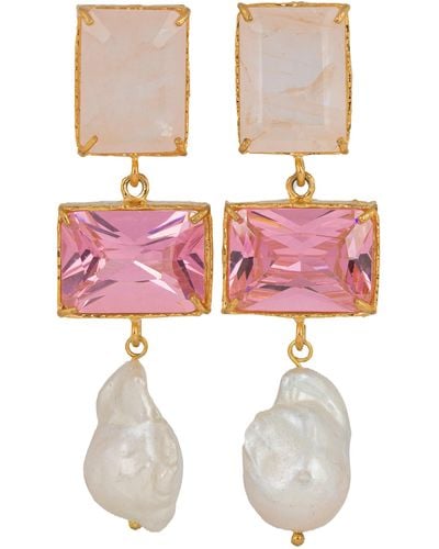 Christie Nicolaides Bettina Earrings - Pink