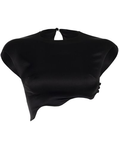 Maet Rhea Silk Top - Black