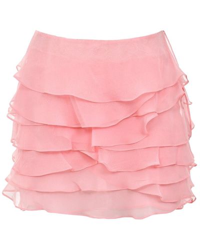 Francesca Miranda Olas Mini Skirt - Pink