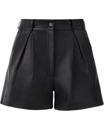 Lita Couture Leather Shorts - Black