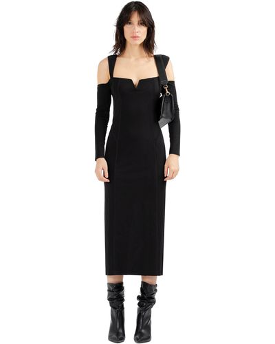 Divalo Valyn Stretch Jersey Dress - Black