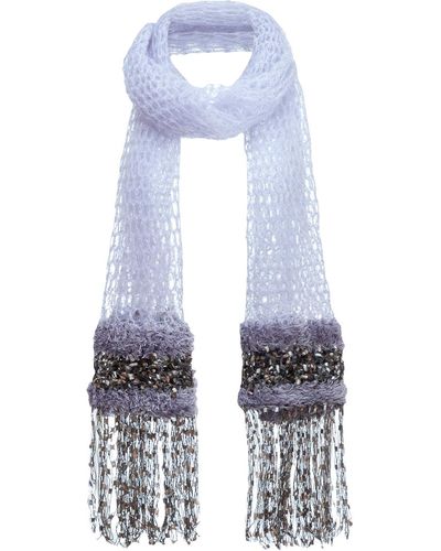 Andreeva Cashmere Handmade Knit Shawl - White