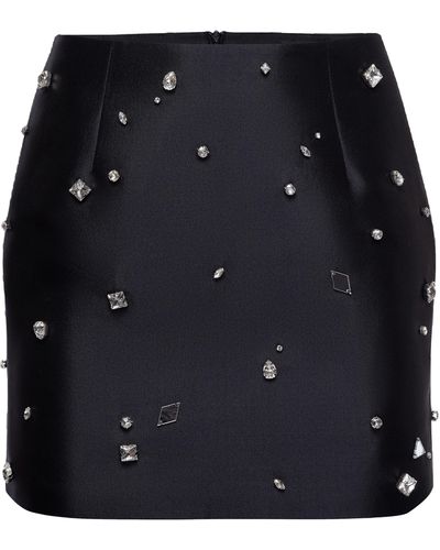 NDS the label Crystal-Embellished Mini Skirt - Black